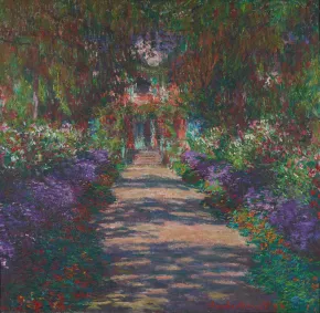 Une allée dans le jardin de Monet, Giverny