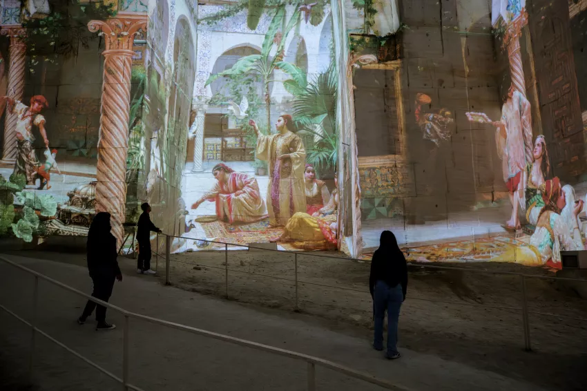 Les Orientalistes © Culturespaces / Vincent Pinson public oeuvres orientalistes carrières